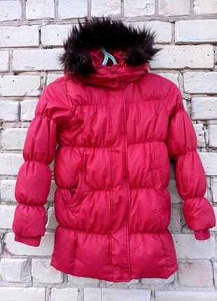 Тепла зимова куртка на пуху gap p.152-1589 фото