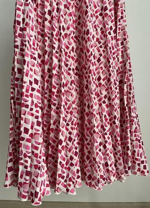 Плиссированная юбка с принтом zara4 фото