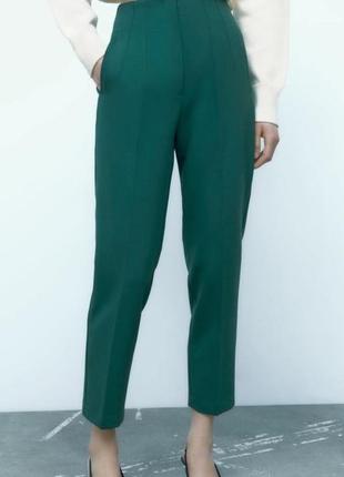 Класичні штани брюки з високою посадкою zara