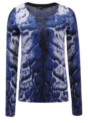 Мохеровий светр шерстяний світер maje свитер с ангоры свитер в тигровый принт1 фото