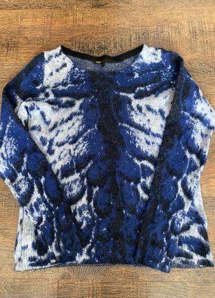 Мохеровий светр шерстяний світер maje свитер с ангоры свитер в тигровый принт3 фото