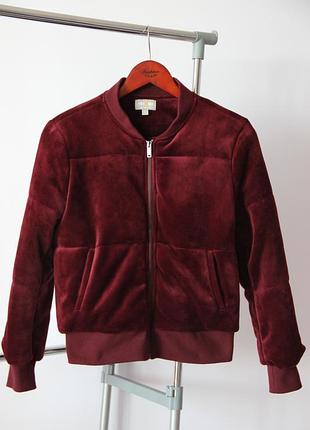 Шикарная велюровая куртка / утепленный бомбер yes or no