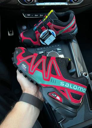 Кроссовки salomon speedcross 3 black red7 фото