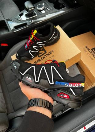 Кроссовки salomon speedcross 3 black ua4 фото