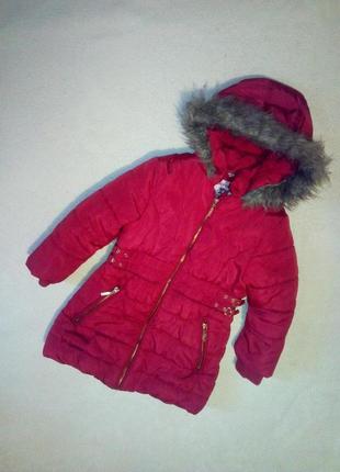 Курточка- пальто на осень / зиму для девочки 3/4 год