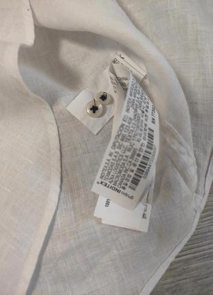 Мужская рубашка из натурального льна  zara размер l -xl5 фото