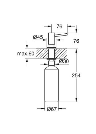 Дозатор для моющего средства grohe (40535dc0)2 фото