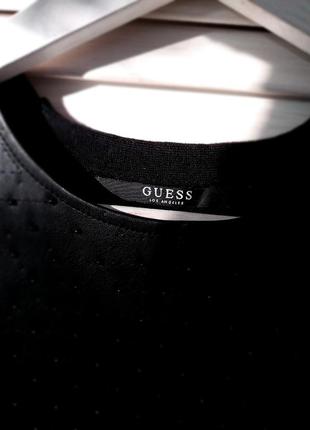 Блуза кожа черная guess2 фото