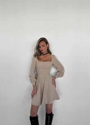 🎨 черный, беж! шикарное женское платье бежевое бежевое женское платье