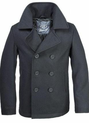 Бушлат brandit pea coat black1 фото