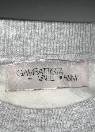 Свитшот giambattista valli x h&m sweatshirt with rhinestones4 фото