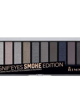 Палетка теней для век rimmel magnif'eyes eye countouring palette 003 smoke edition 14.16 г