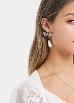 Сережки із перлинами