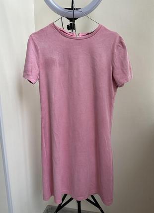 Платье розовое zara