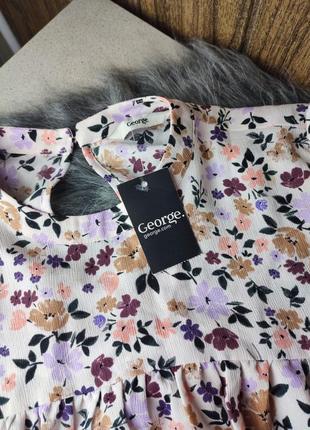 Блуза в цветы2 фото