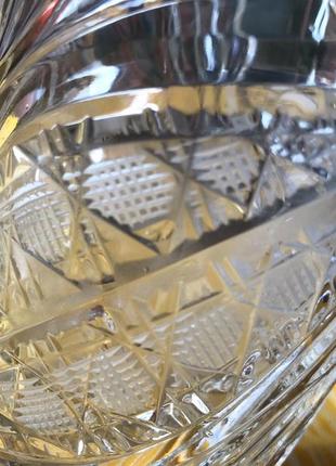 Ваза хрустальная высокая h-20см высококачественная винтаж