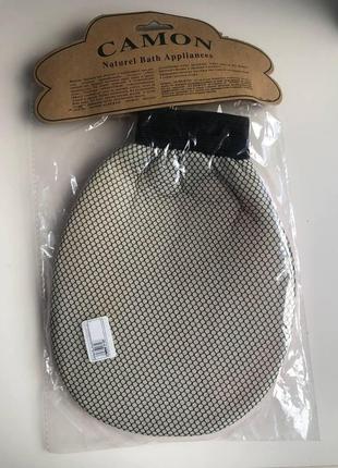 Мочалка для душа варежка двустороняя