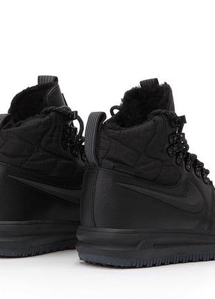 Кроссовки на меху ❄ nike lunar force 1 duckboot '17 "black"2 фото