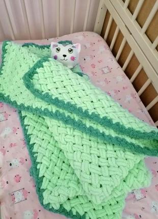 Плюшевый плед, детское одеяло, конверт на выписку