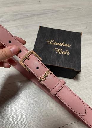 Ремень пояс женский кожаный в стиле ysl / ремень пояс женский в стиле ysl