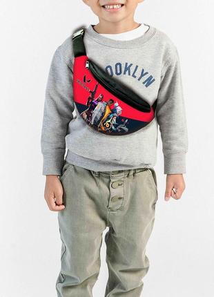 Сумка-бананка  "valorant" з принтом, 32х15см, дитяча, молодіжна