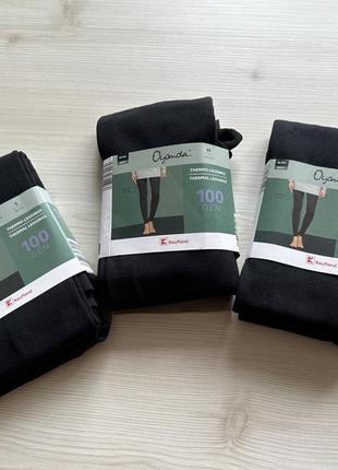 Термолосины oyanda с флисом черные 100den - размер (s,m,l)