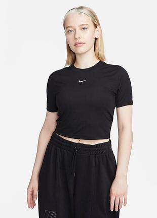 Футболка nike, укороченная футболка nike, кроп топ nike