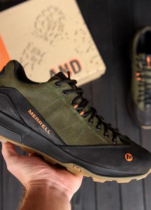 Шкіряні кросівки merrell, мужские кроссовки из натуральной кожи