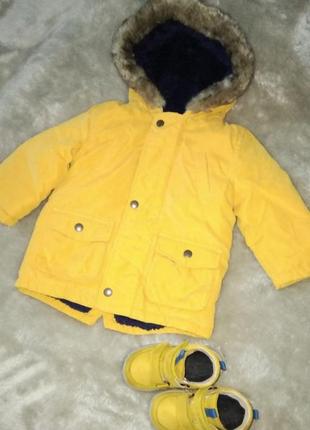 Куртка курточка парка для мальчика р.74-80