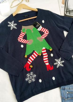 Новий новорічний светр від esmara з бубонцями 38 м