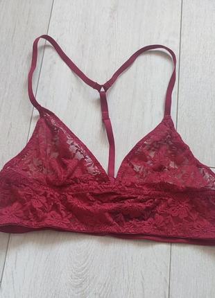 Бралетт ажурный бра кружевной топ ажурный лиф h&m s c 70a 70b 70c 75a 75b