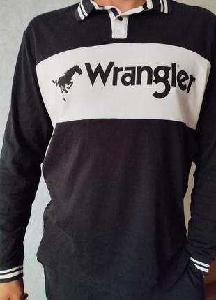 Чоловіче поло з довгими рукавами від wrangler