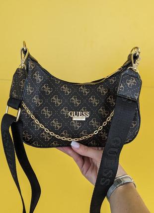 Сумка в стиле guess / сумочка багет в стиле guess