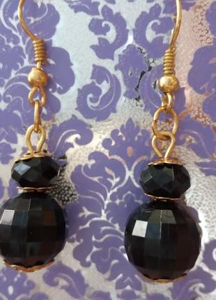 Сережки " чорна смородина"