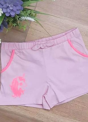 Розовые шорты для девочки от бренда н &amp; м2 фото