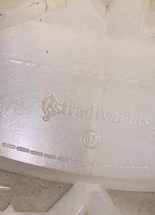 Туфли на утолщенной подошве дерби ботинки на массивной подошве stradivarius zara белые...