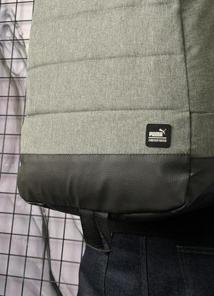 Серый рюкзак puma для школы/ для города8 фото
