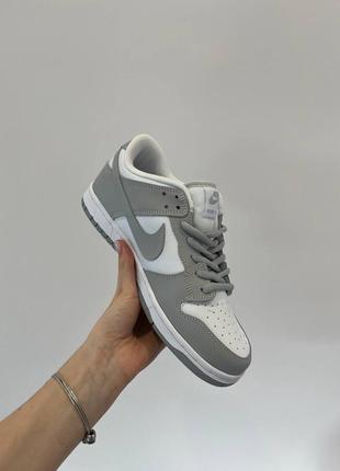 Кросівки nike sb dunk light grey4 фото