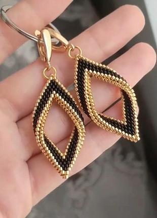 Серьги из японского бисера miyuki delica ручной работы handmade