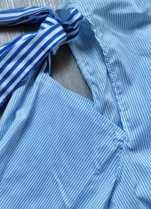 Женская классическая рубашка блуза в полосочку house6 фото