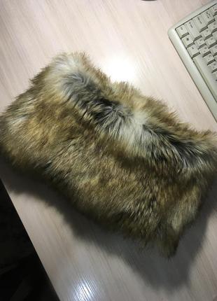 Меховой снуд michael kors faux fur snood6 фото