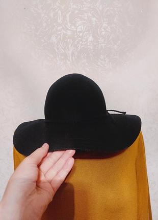 Женский головной убор, женская шляпа черная h&m шерсть, панама женская4 фото