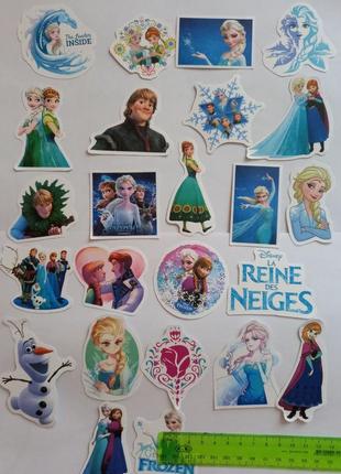 Наліпки стікери наклейки холодное сердце frozen disney холодне серце дісней