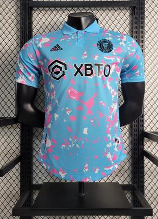 Футболка inter miami adidas warp поло футбольная форма интер маями адидас