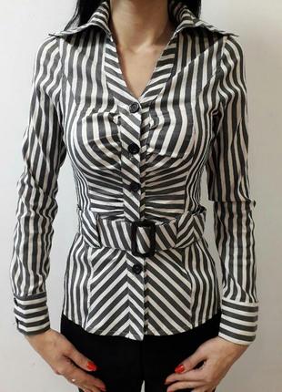 Блуза-сорочка kalicyu з поясом ( 36/s/44 )