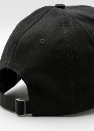 Стильный бейс icon черный с белой вышивкой, кепка мужская/женская 59-60р., бейсболка с логотипом айкон топ3 фото