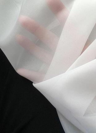 Готовый комплект тюли из крепа на карниз трубу, ширина по 2.5м 2шт