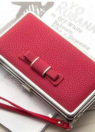Портмоне baellerry pidanlu, компактні жіночі гаманці, жіночий гаманець. колір: червоний