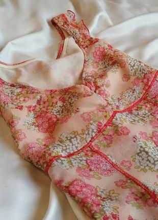 Шелковая цветочная блуза