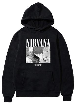 Худi чорний loys nirvana - bleach xs